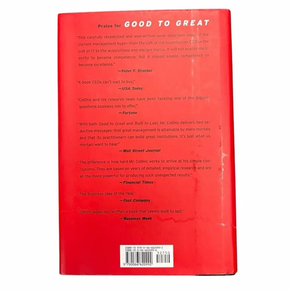 Book - Good to Great hardback by Jim Collins